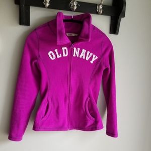 🧥OLD NAVY FLEECE ZIP UP LIGHT SWEATER.
